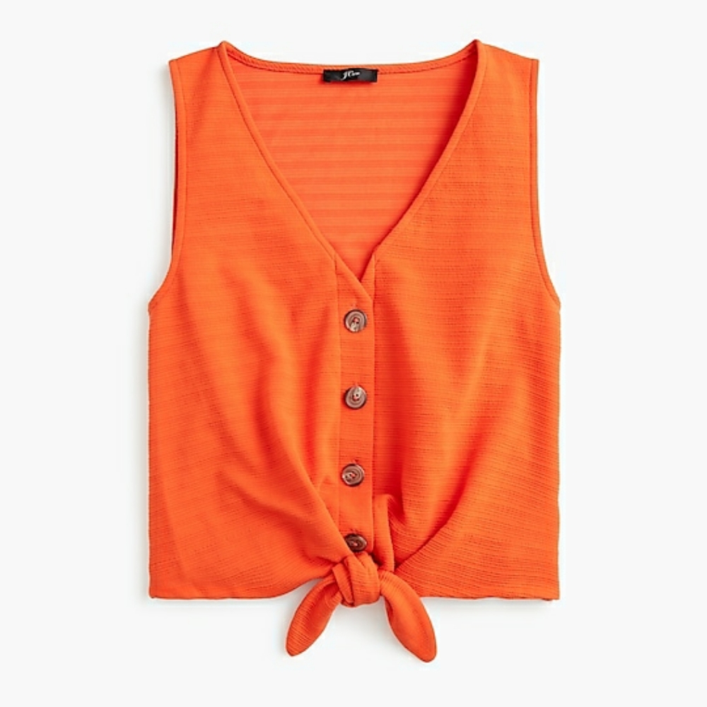 J. Crew tie-front tank top